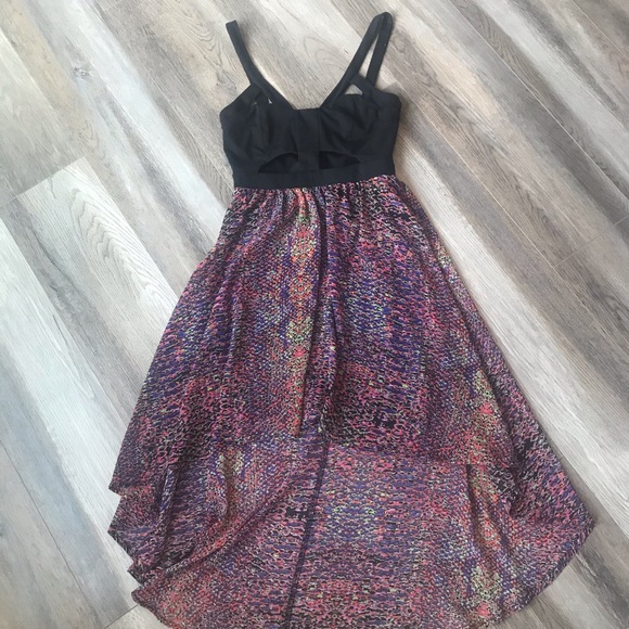 Flowing Hi-lo Cut-out Dress